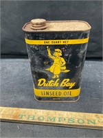 Vintage Dutch Boy linseed oil can