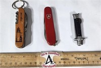 3 Pocket Knives: One Swiss Army Knife