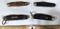 4 Pocket Knives: Boy Scouts, Forest Master, etc.