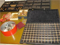 Jewelry cases and jewelry