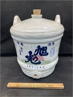 Large vintage sake jug