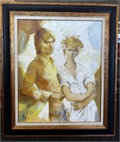 Canvas Painting Of Man And Woman By Ayo K