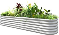 Garden Bed Kit 8ft X 2ft X 1.4ft  Silver