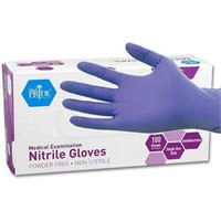 Lot of 2 Blue Nitrile Gloves Large 100-Pack