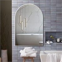 36x24 Wall Mirror  Mental Frame  Silver