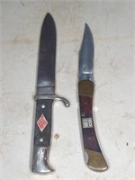 HITLER YOUTH KNIFE, G 96 BRAND FOLDING KNIFE