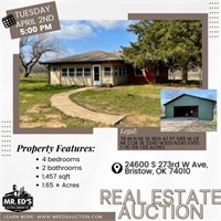 24600 S 273rd W Ave, Bristow, OK 74010