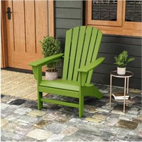 $219 POLYWOOD Lime Plastic Adirondack Chair