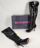 Mojo Moxy Over-the-Knee Black High Heel Boots