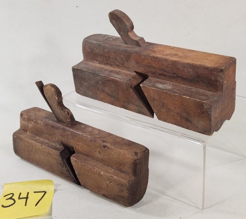 Pair of Early Woodworking Coving Planes