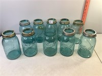 Blue Quart Canning Jars