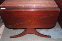 Mahogany Drop Leaf Table With Two 10” Leaves