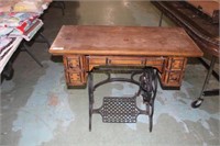 Desk Made From Treadle Sewing Machine 39x19x30