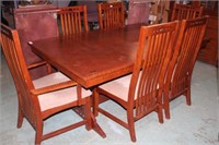 Table & 6 Chairs With Two 18” Leaves 72x44x30