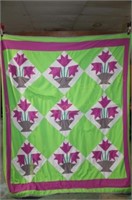 Double Knit Pieced Quilt 72x80