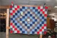 Wool & Flannel Tacked Quilt 40x52