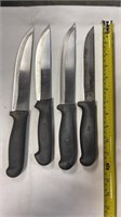 LOT OF 4 COMMERCIAL KNIVES