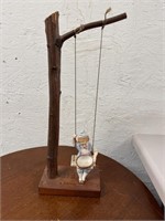 Vintage Swingning Bisque Figurine