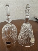 2 Vintage Glass Bells