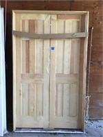 INTERIOR WHITE PINE 6 PANEL SPLIT DOOR 4-0