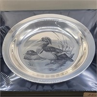 STERLING SILVER "THE WOOD DUCK" PLATE BY