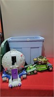 Big collection of tmnt play sets and vehicles
