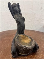 7.5" African Chalkware Statue