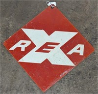 (O) Railway Express Agency fiberglass sign. Both