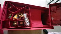 Large Christmas Box w/ Misc Christmas Ornaments