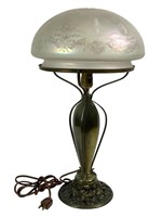Vintage Table Lamp w/ Glass Shade