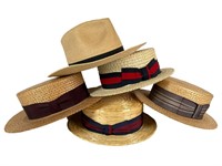 5 Vintage Straw Hats