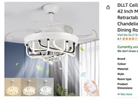 DLLT Ceiling Fan with Lights and Remote