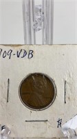 1909 VDB Lincoln Wheat Penny XF