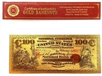 $100 Gold Coin Banknote 1557