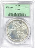 1883-O Morgan Silver Dollar MS-64