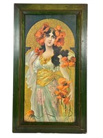 Art Nouveau Mary Golay Poppies Artwork