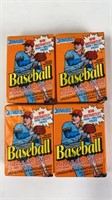 12 Unopened Packs of 1990 Donruss Baseball