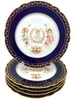 5 Sevres King Louis Phillips Plates