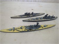 smaller boats from a model kit