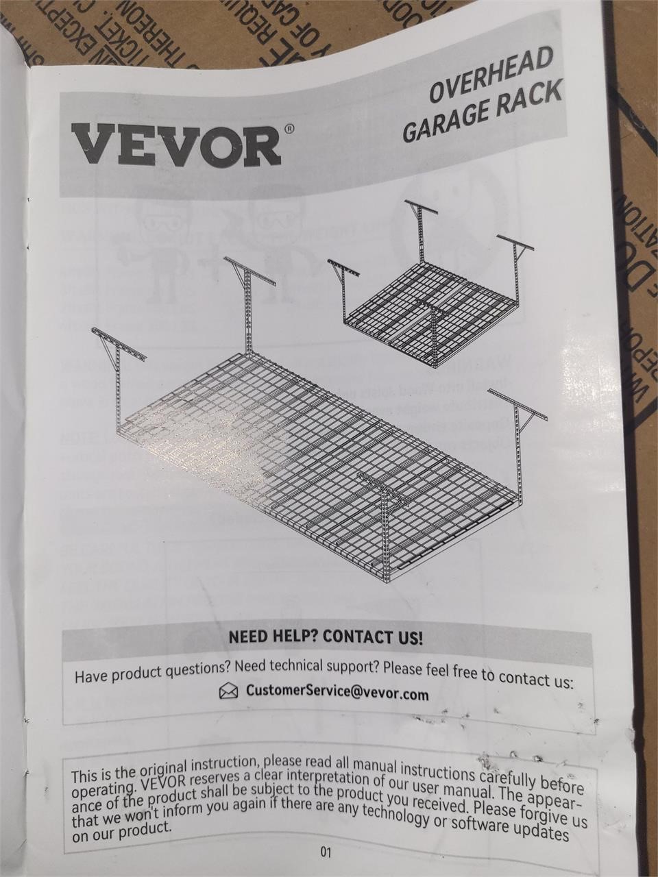 (READ)Vevor Overhead Garagr Rack