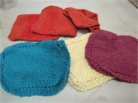 crolcheted pot holders and washclothes