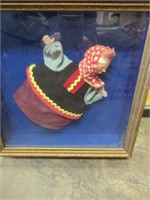 framed old puppet