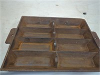 11 x 14  cast iron baking pan  very heavy