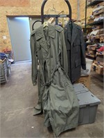 military over coat and coat