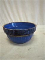 blue pottery bowl as is