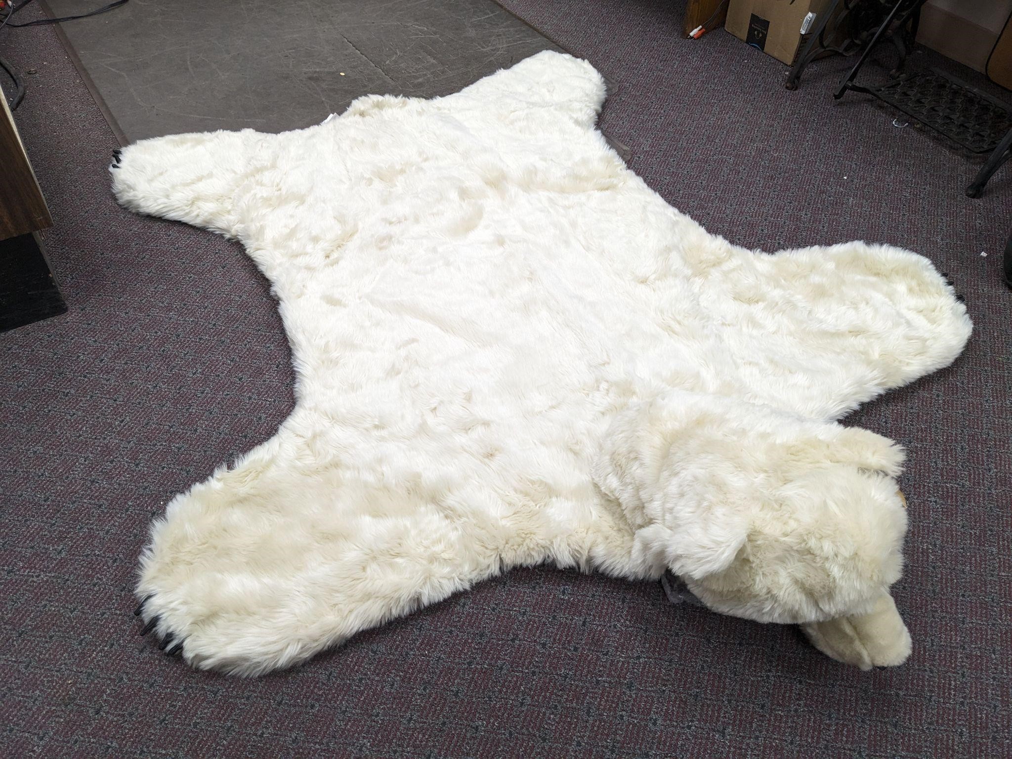 Ditz Designs Faux Polar Bear Rug