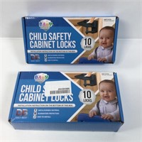 New Lot of 2 Baby Proofing Child Safety Cabinet