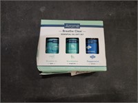 Airome Breathe Clear Essential Oil Gidt Set New
