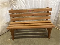 Small wood decorative bench