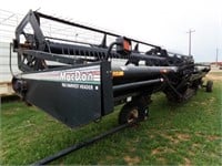 2005 MAC DON 963 36' DRAPER HEADER, PICKUP REEL